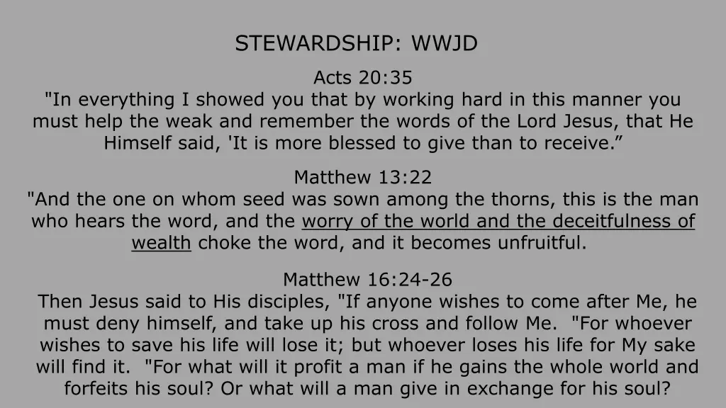 stewardship wwjd 4