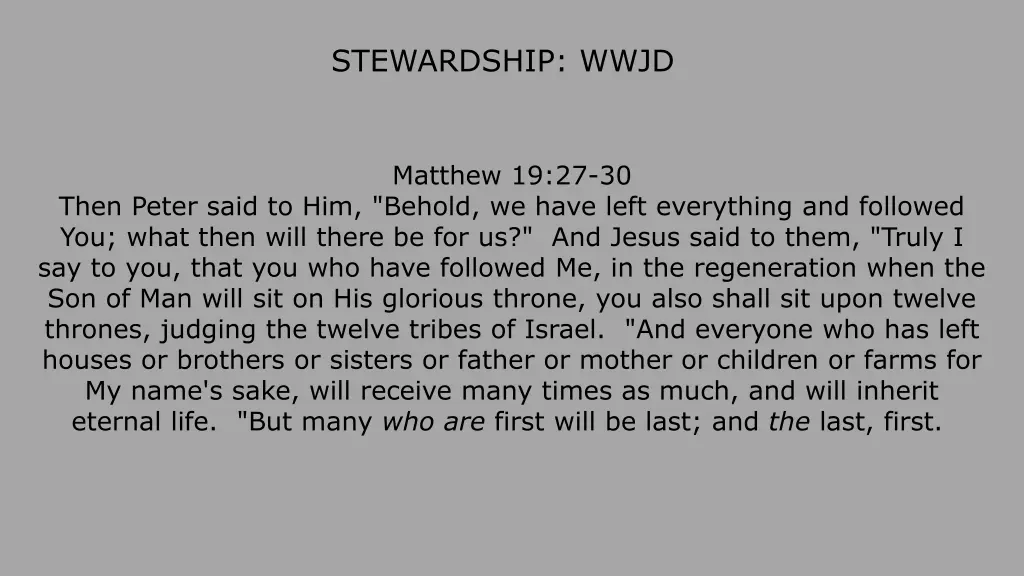 stewardship wwjd 5