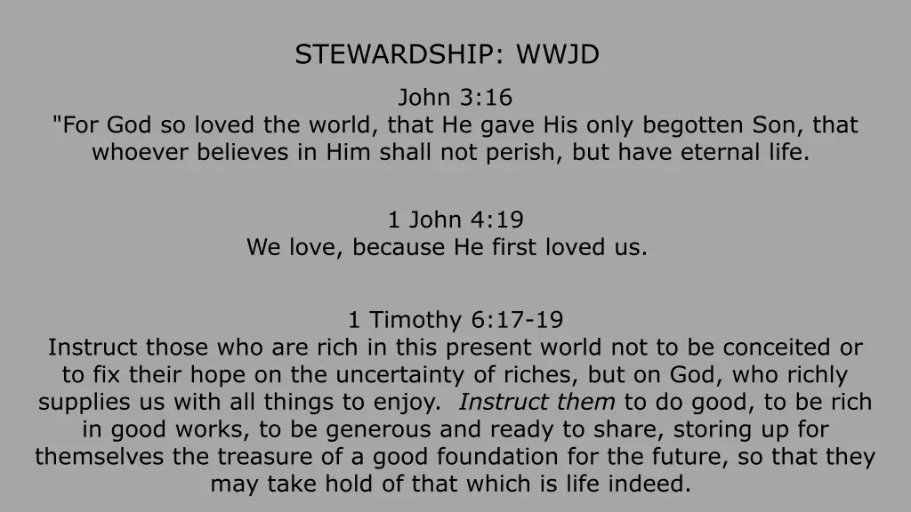 stewardship wwjd 6