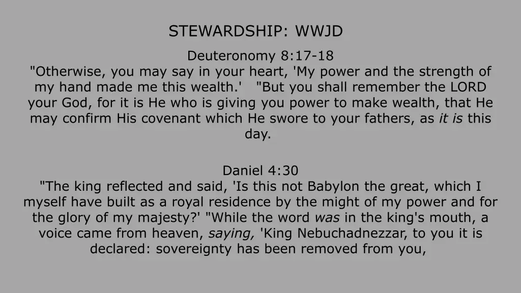 stewardship wwjd 7