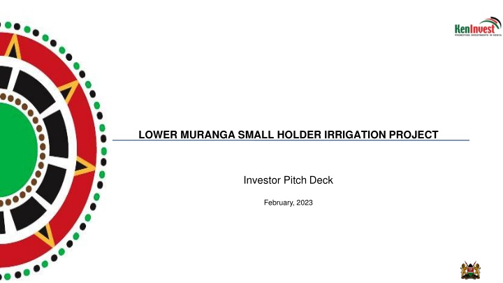 lower muranga small holder irrigation project