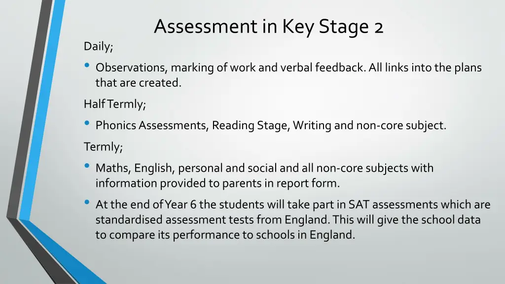 assessment in key stage 2