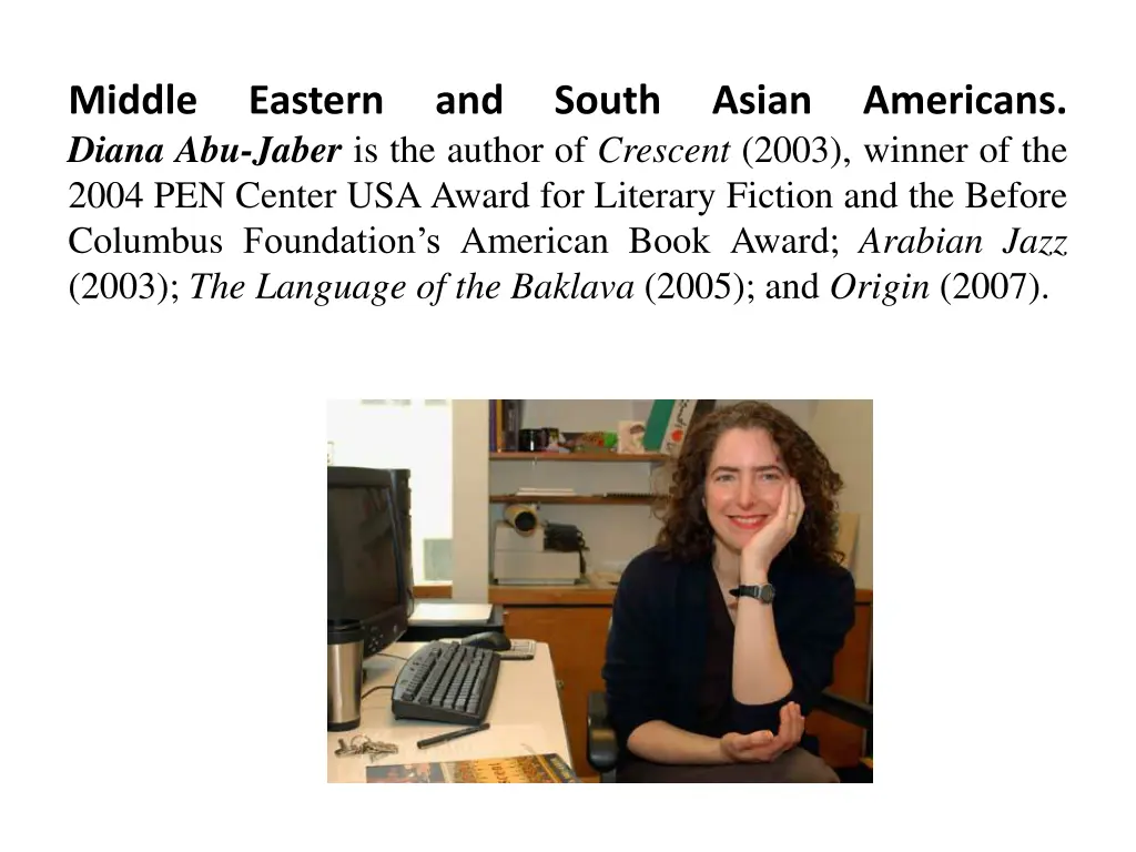 middle diana abu jaber is the author of crescent