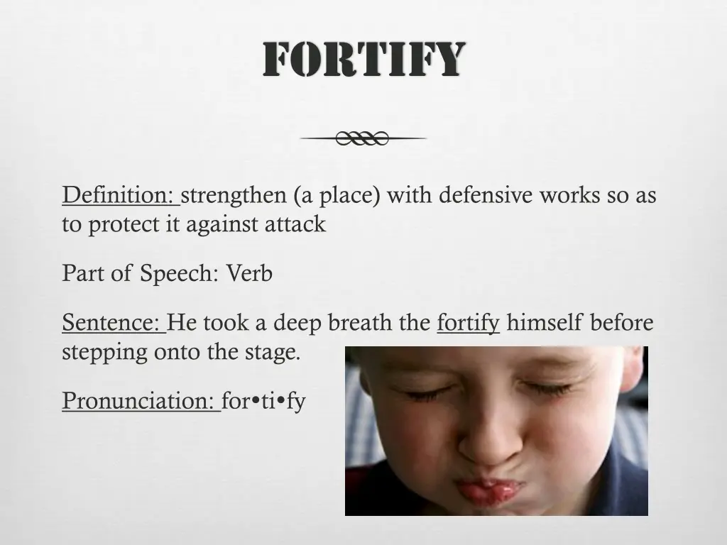 fortify