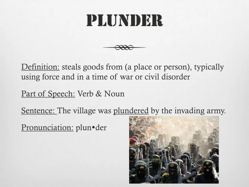 plunder