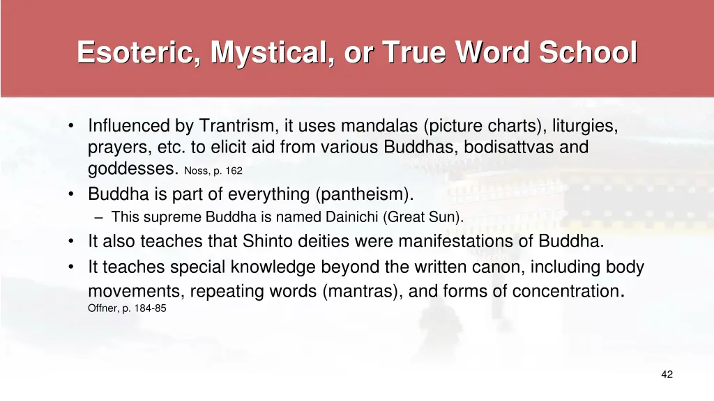 esoteric mystical or true word school