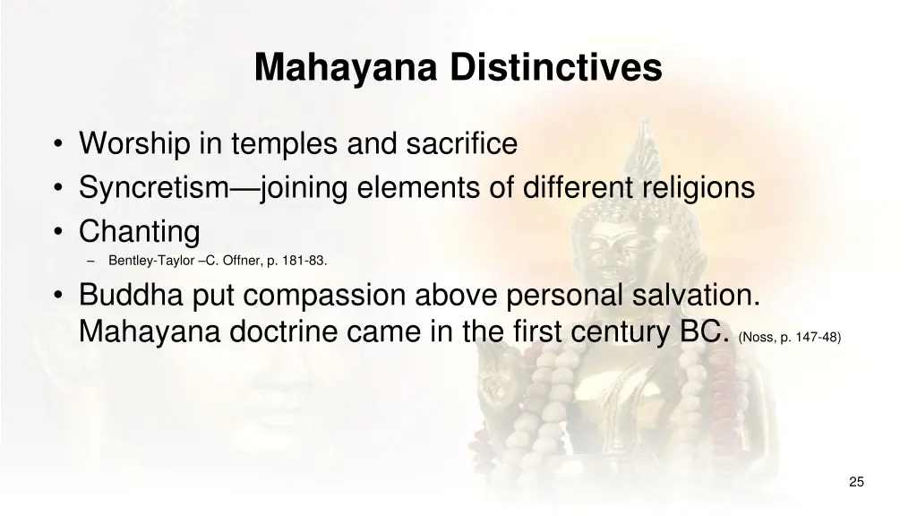 mahayana distinctives