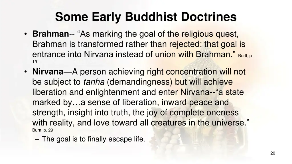 some early buddhist doctrines