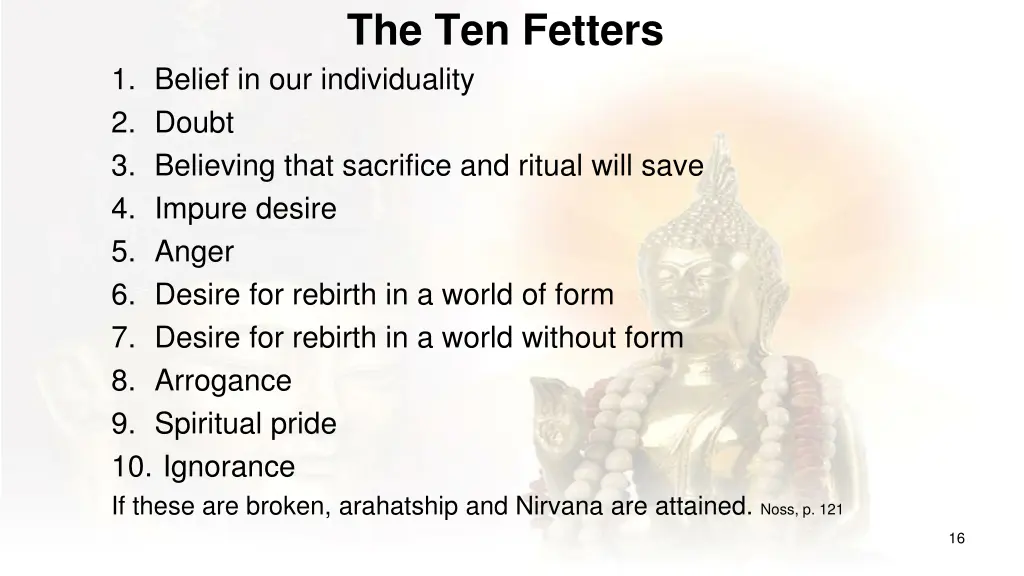 the ten fetters