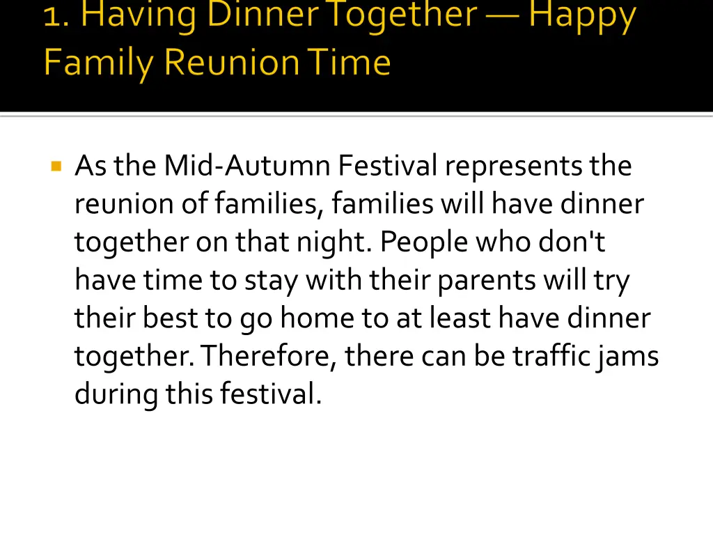 as the mid autumn festival represents the reunion