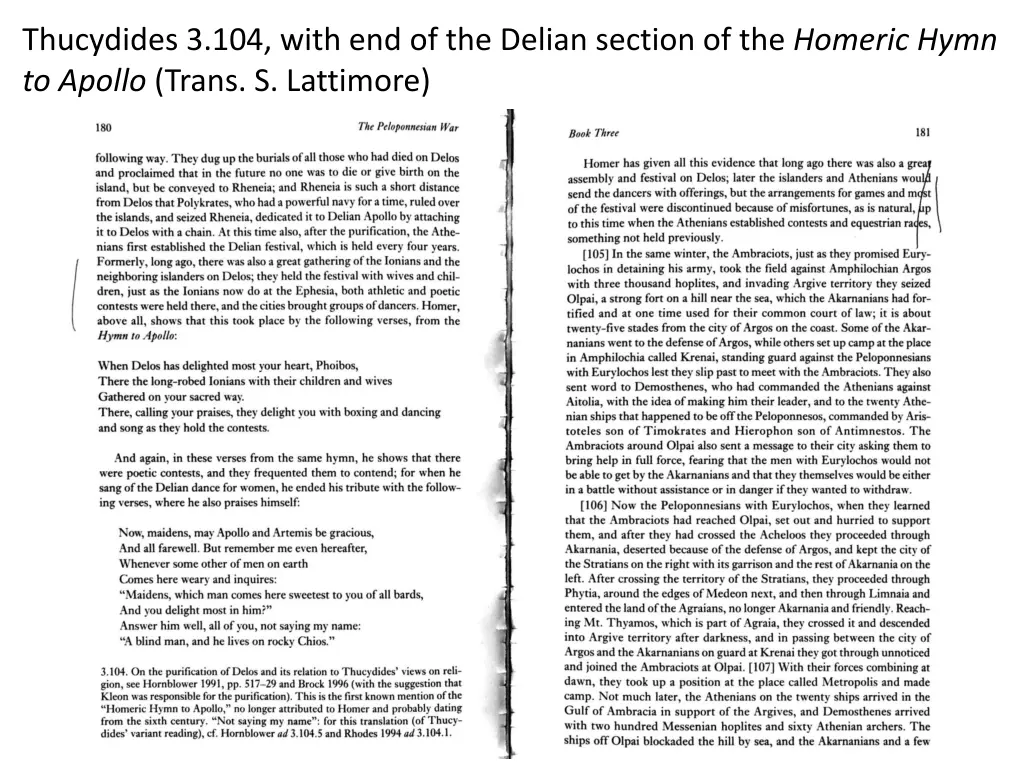 thucydides 3 104 with end of the delian section