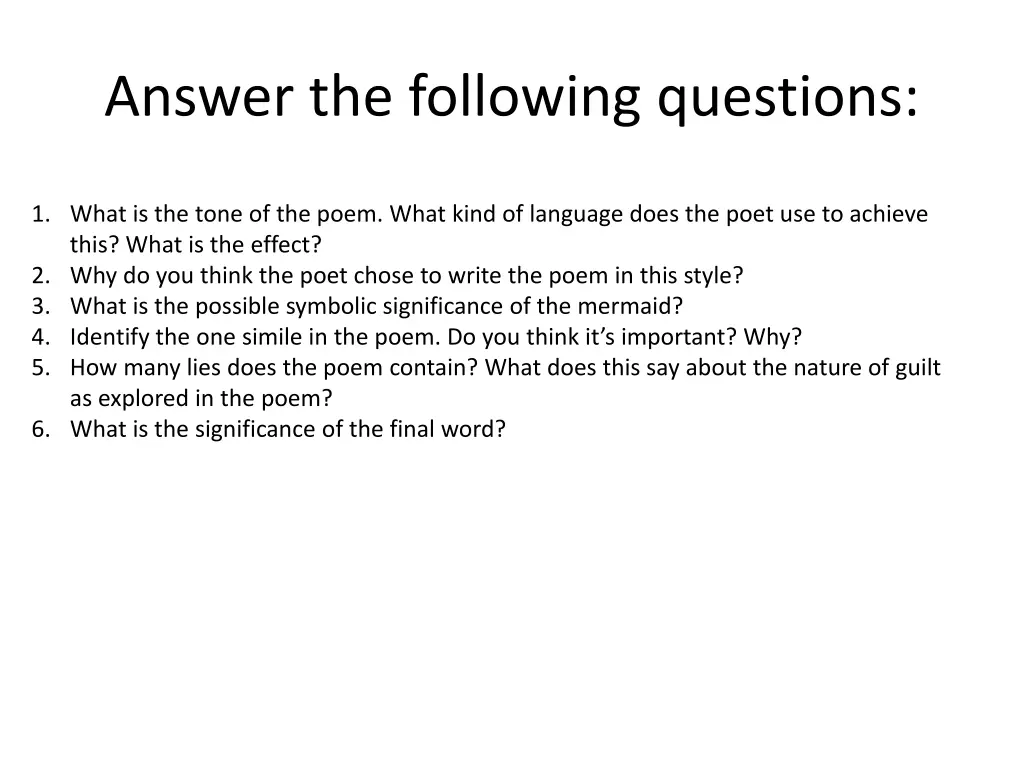 answer the following questions 1