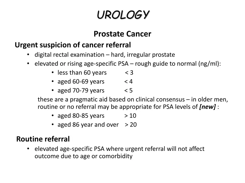 urology