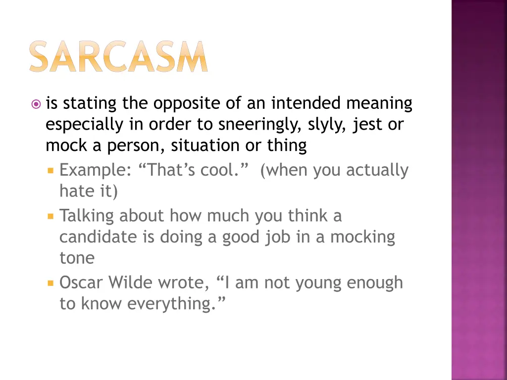 sarcasm