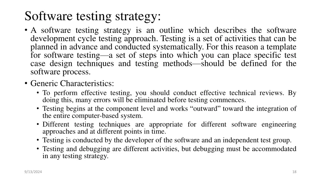 software testing strategy a software testing