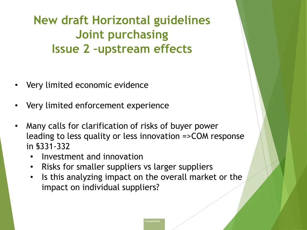 new draft horizontal guidelines joint purchasing 3