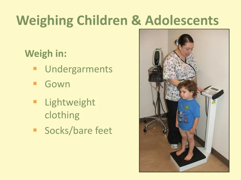 weighing children adolescents 1