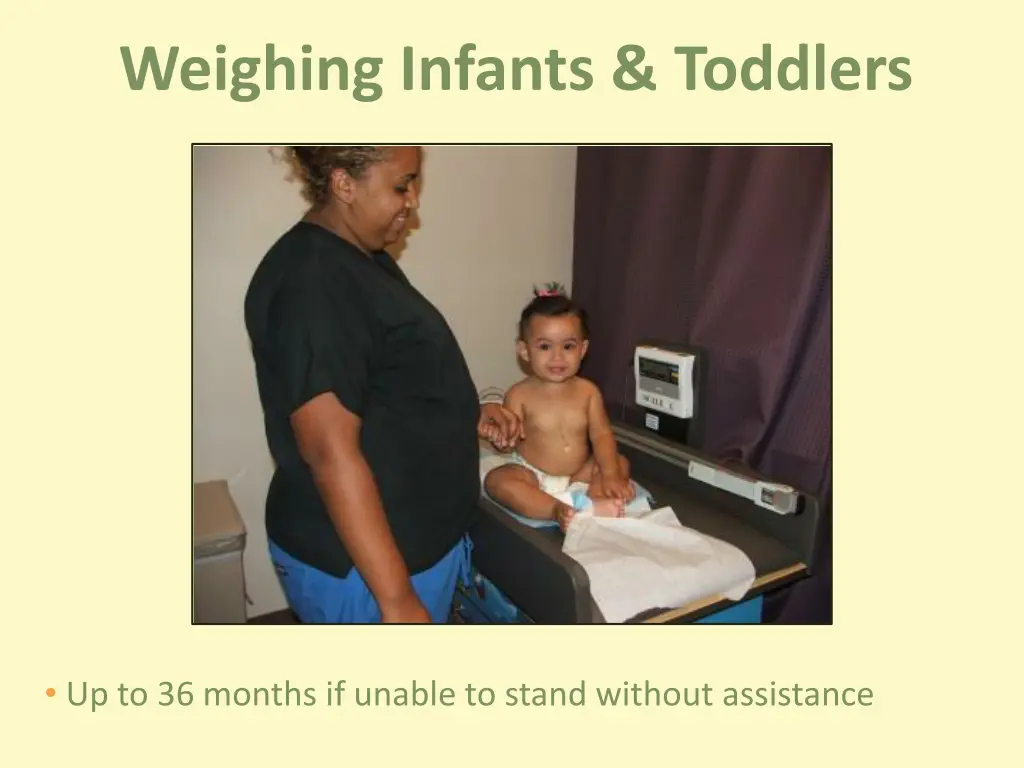 weighing infants toddlers 1