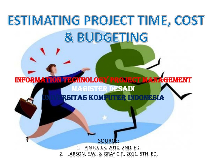 estimating project time cost budgeting