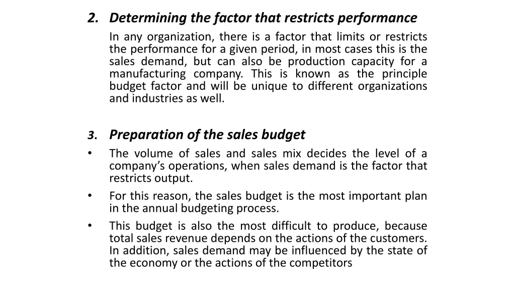 2 determining the factor that restricts