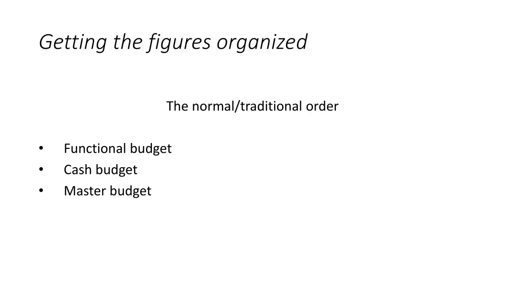 getting the figures organized