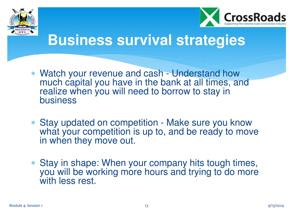 business survival strategies