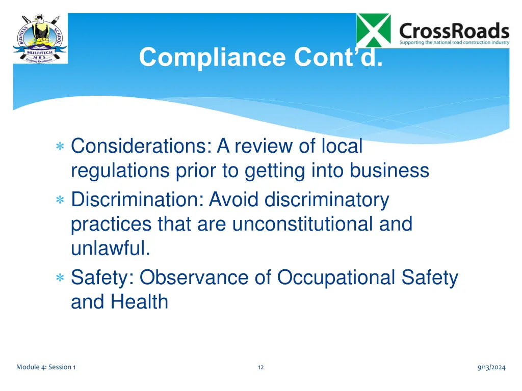 compliance cont d