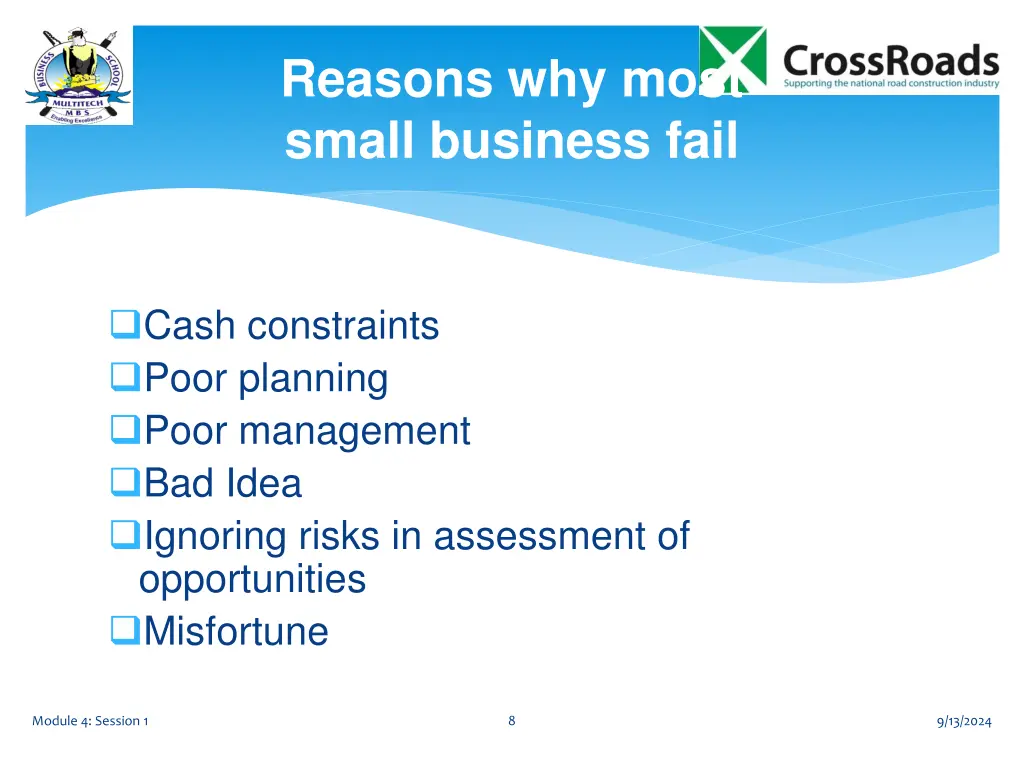 reasons why most small business fail