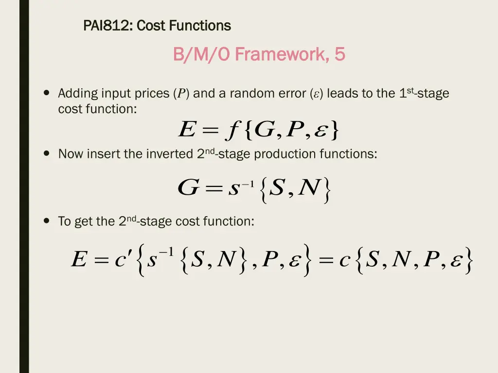 pai812 cost functions pai812 cost functions 14