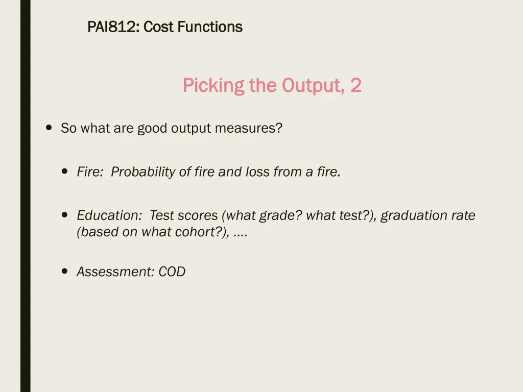 pai812 cost functions pai812 cost functions 20