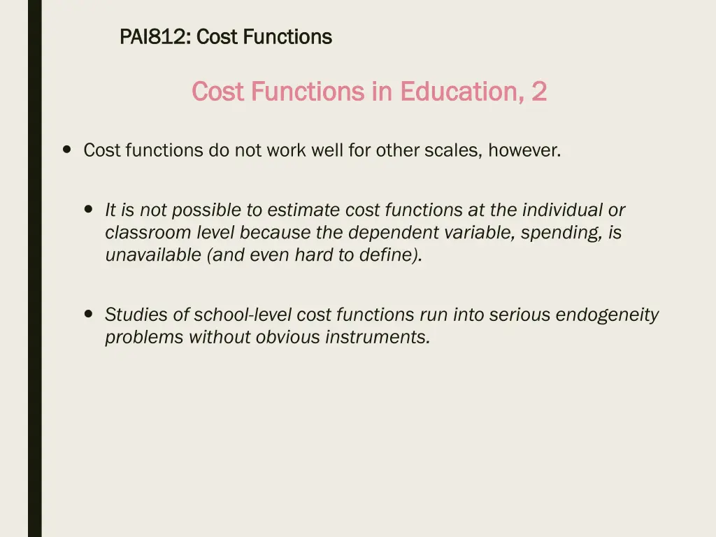 pai812 cost functions pai812 cost functions 5