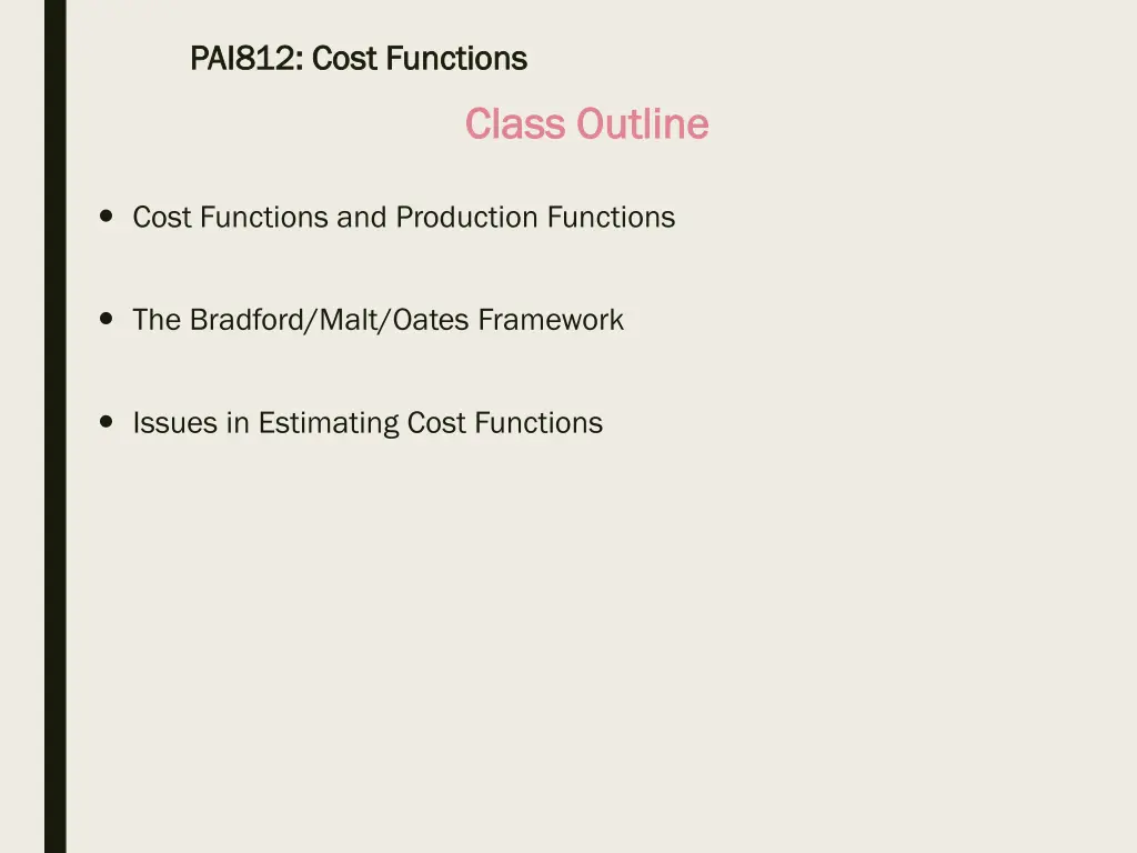 pai812 cost functions pai812 cost functions