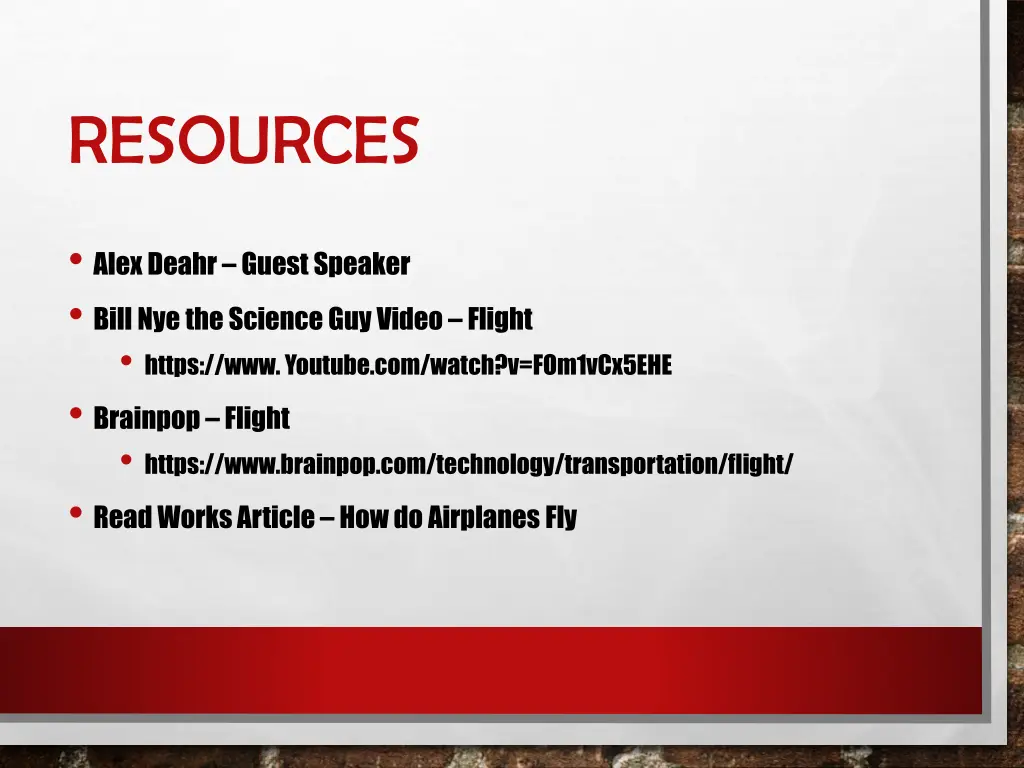 resources