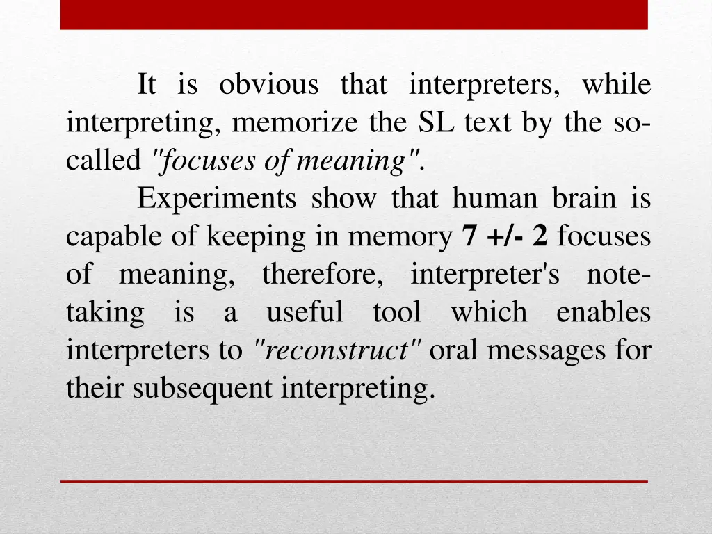 it is obvious that interpreters while