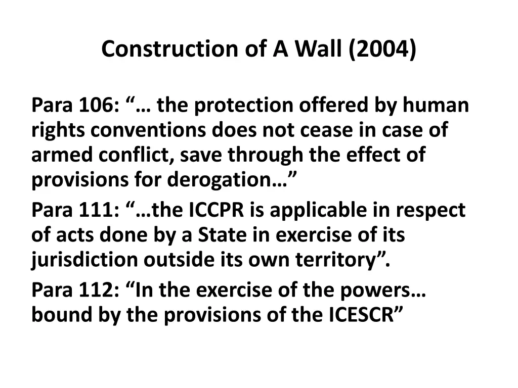 construction of a wall 2004