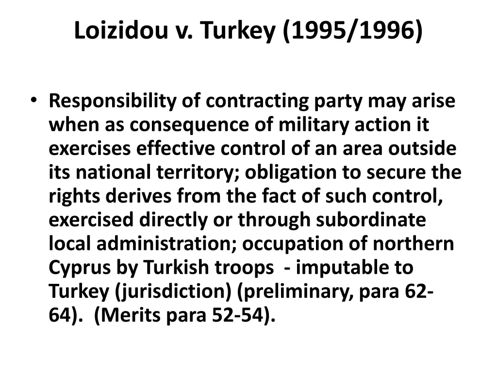 loizidou v turkey 1995 1996