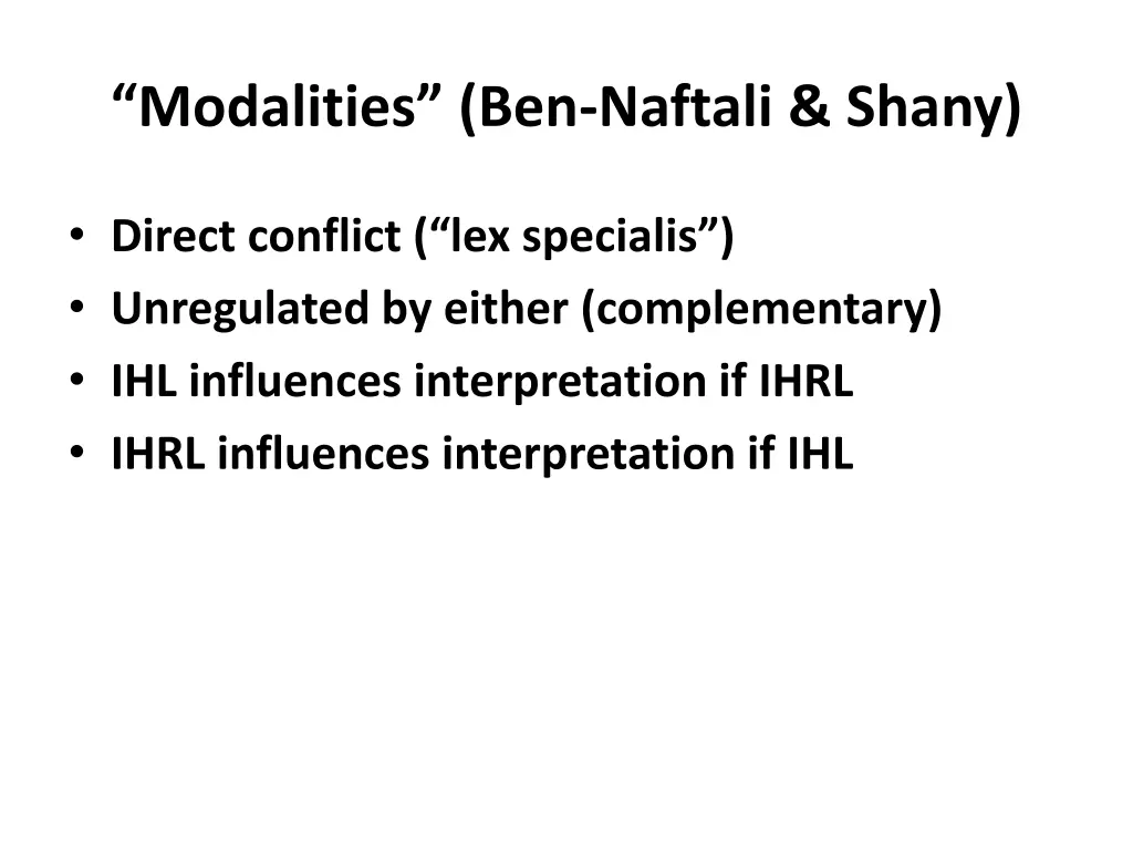 modalities ben naftali shany