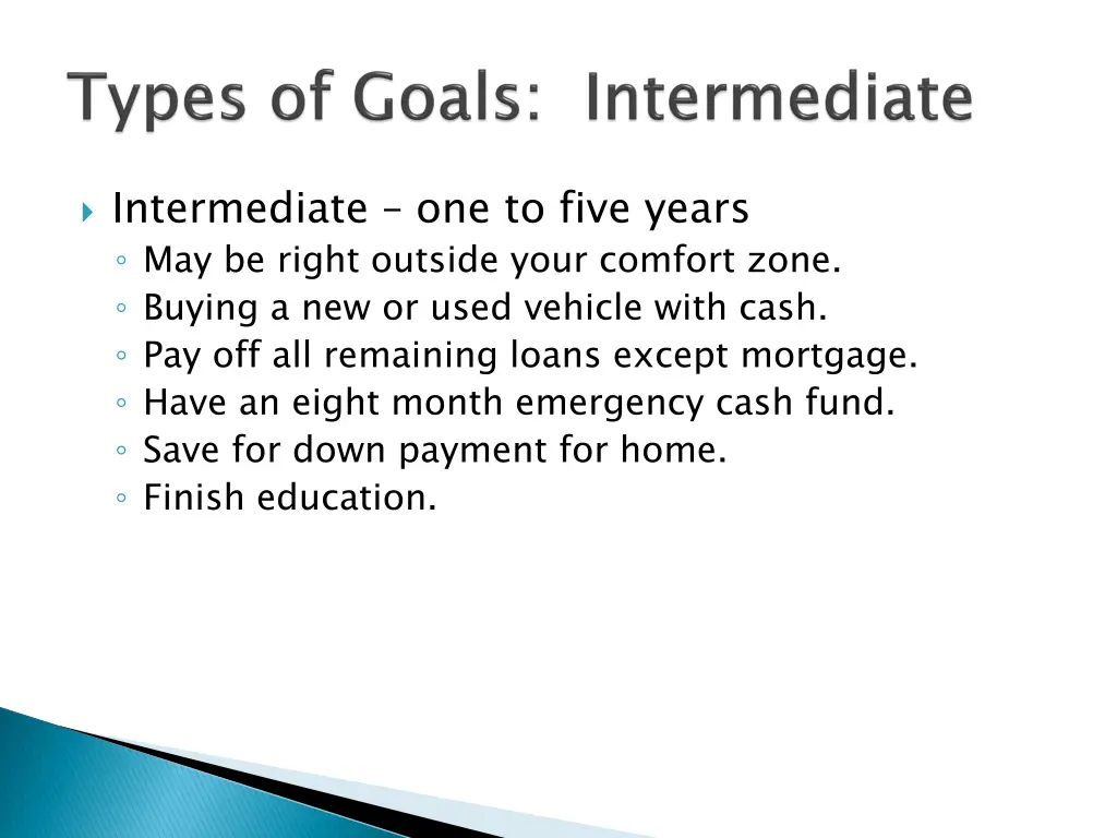 intermediate one to five years may be right