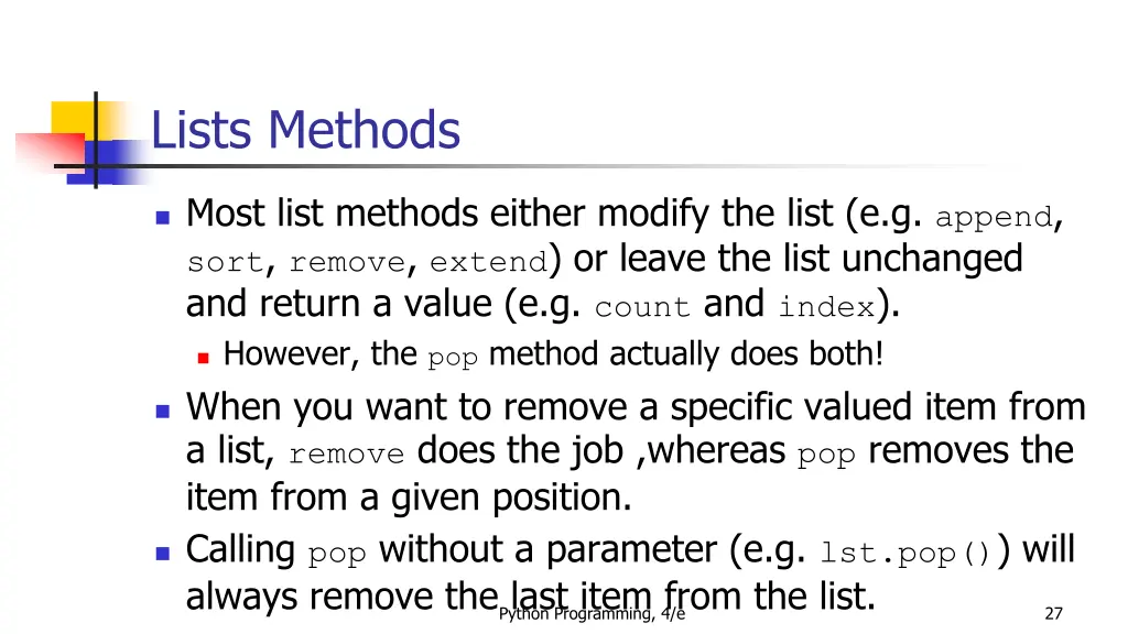 lists methods 2