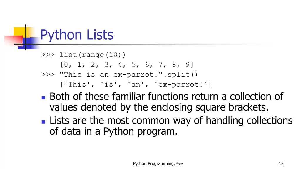 python lists 1