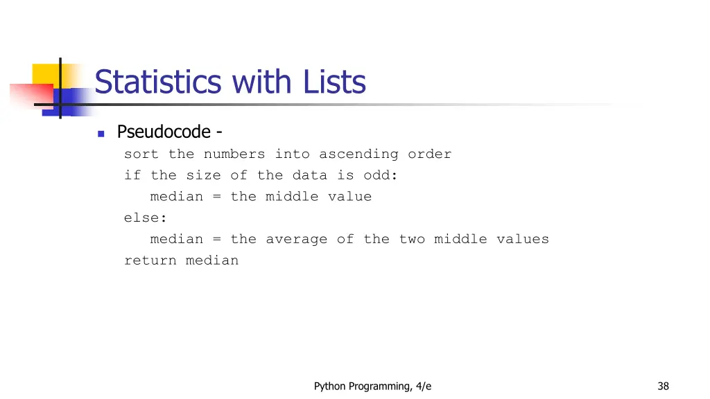 statistics with lists 7