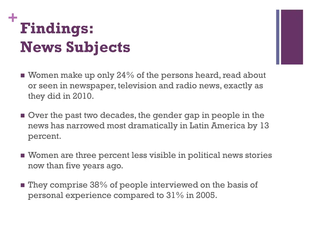 findings news subjects