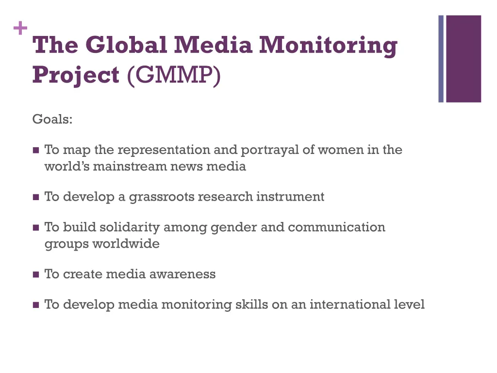 the global media monitoring project gmmp