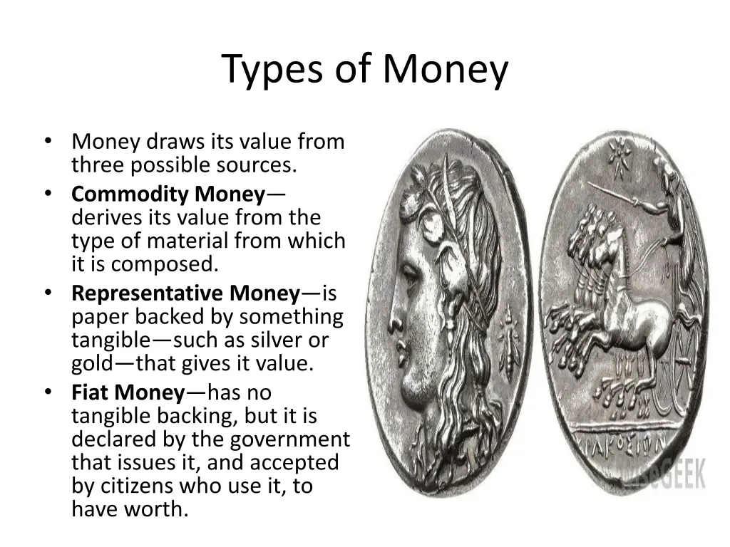 types of money