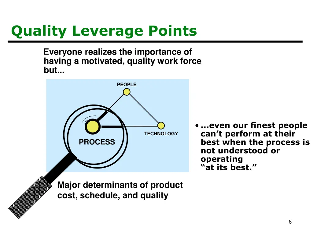 quality leverage points