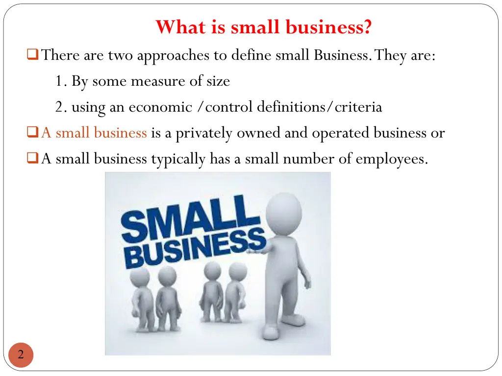 what is small business