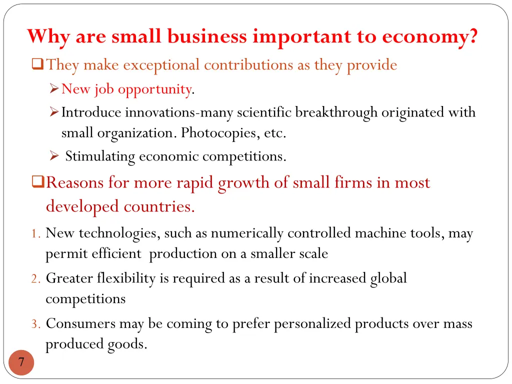 why are small business important to economy they