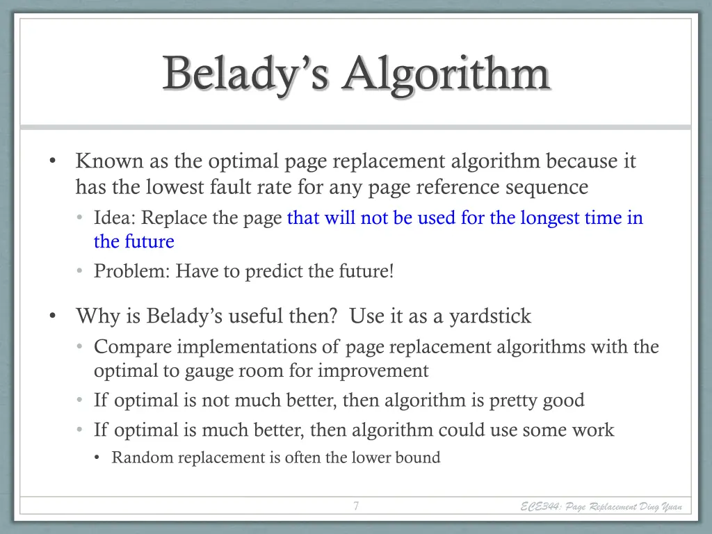 belady s algorithm