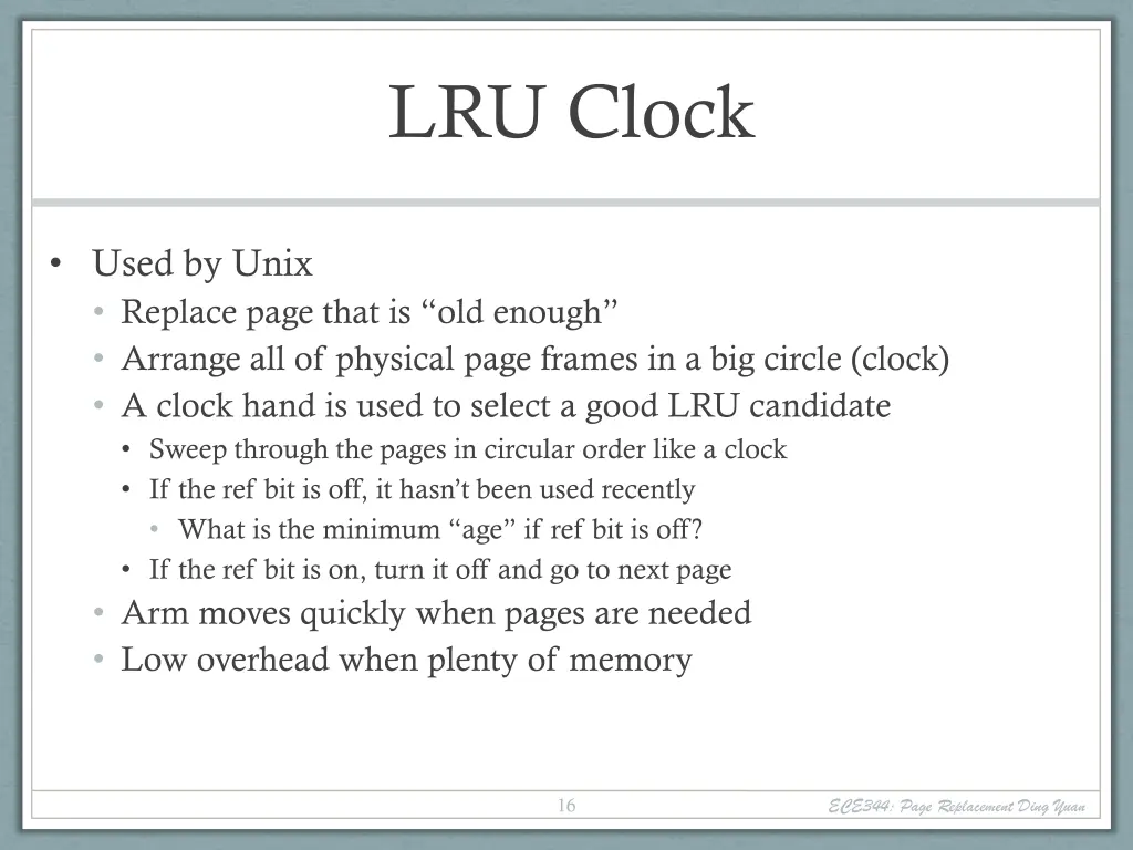 lru clock