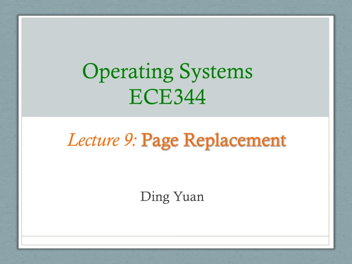 operating systems ece344